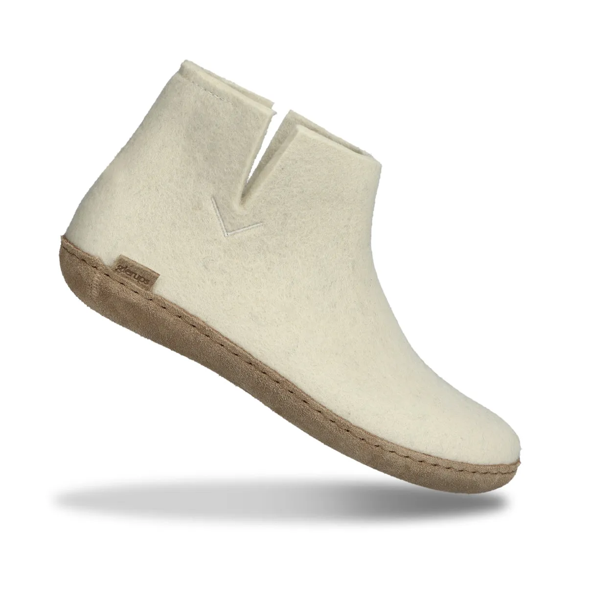 Boot with leather sole - Off white