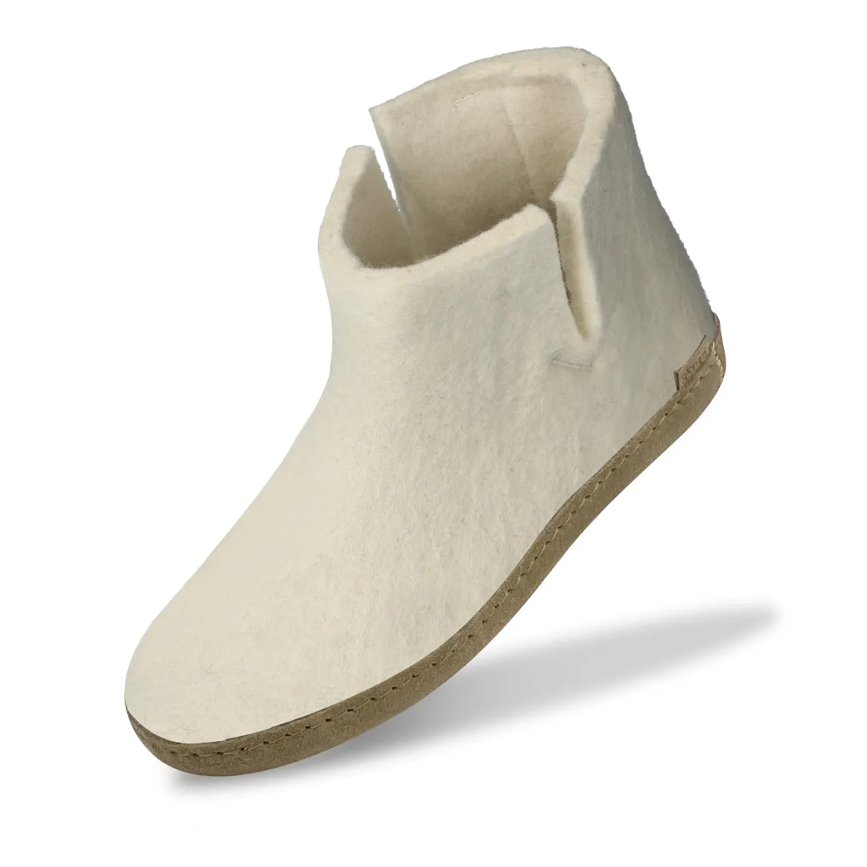 Boot with leather sole - Off white