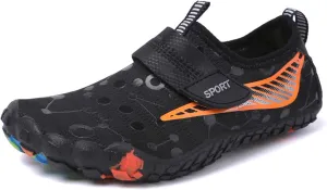 Boys Girls Water Shoes Kids Barefoot Aqua Socks Fast Dry Swim Beach Walking Athletic Sports Boat Shoe for Toddler Little Big Kid Black Blue Pink Purple Grey Red