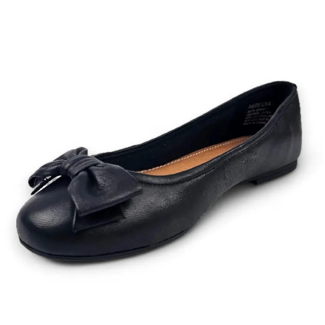 Bunny - Women's Black Slip On Ballet Flat Shoes