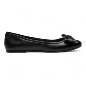 Bunny - Women's Black Slip On Ballet Flat Shoes