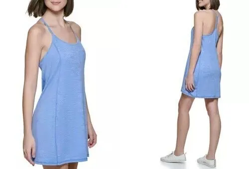 CALVIN KLEIN PERFORMANCE Women's Exercise Dress Blue Size L MSRP $80