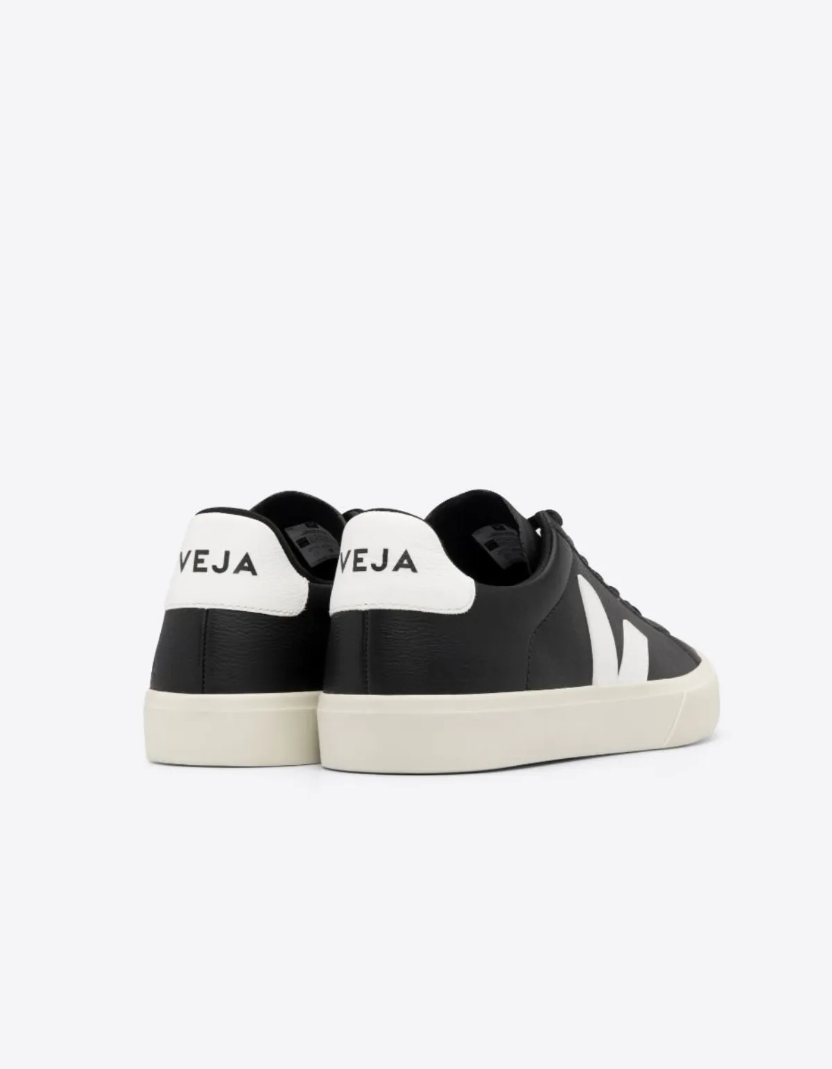 Campo Chromefree Leather Sneakers in Black White
