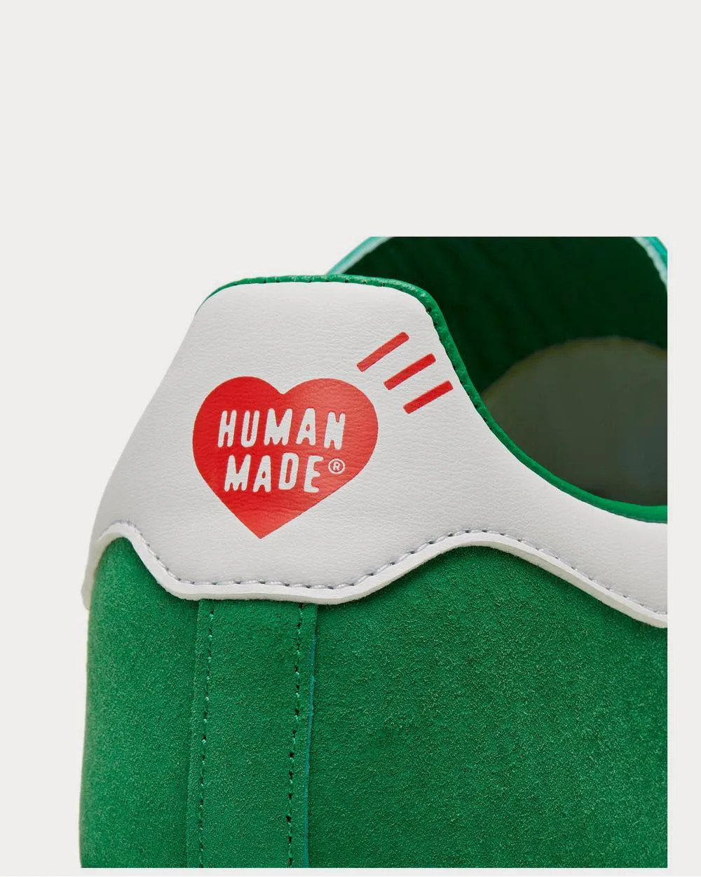 Campus Leather-Trimmed Suede Green low top sneakers