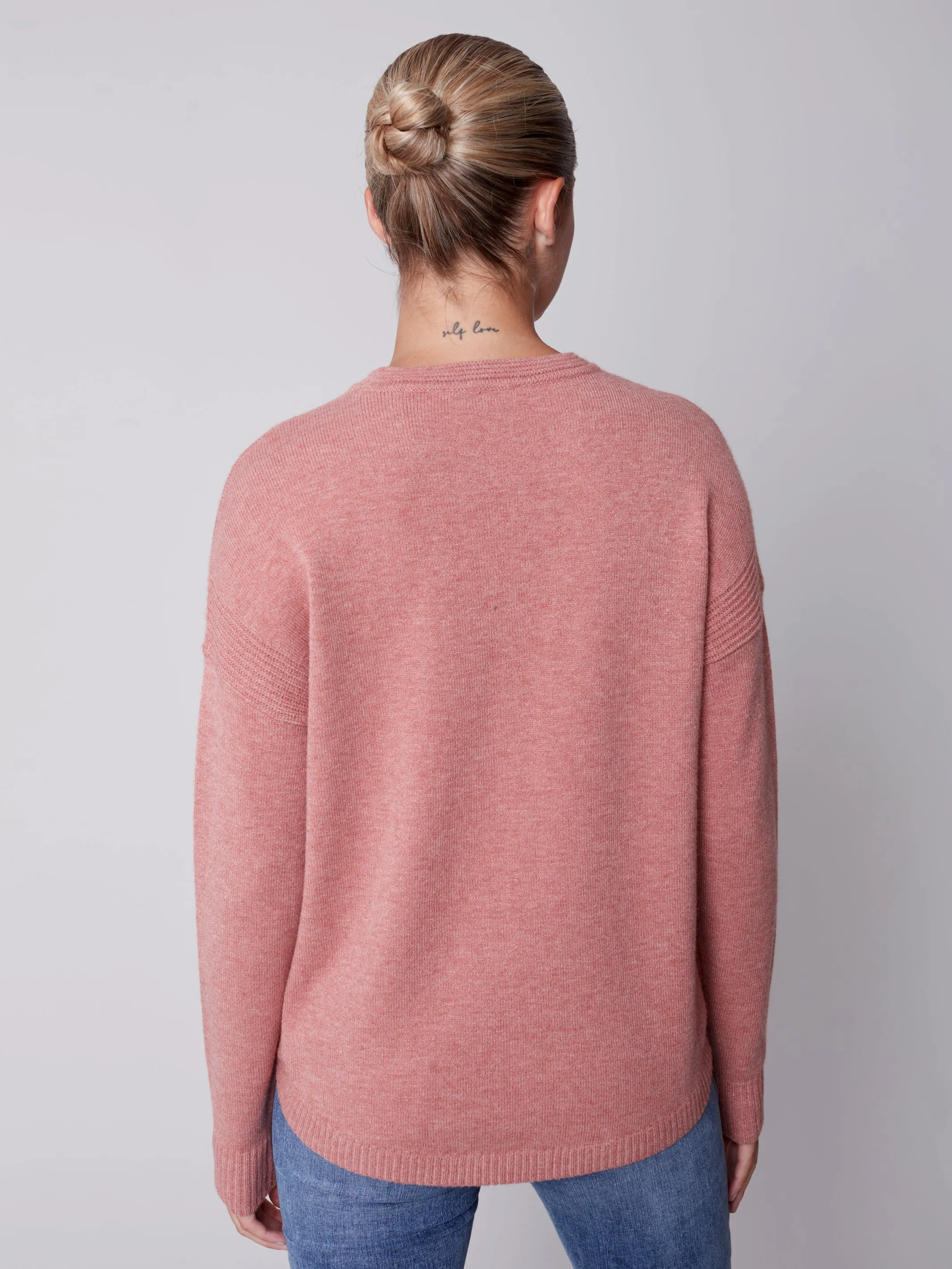 Charlie B Fall 2023-C2420R-464A- Sweater-Cinnamon