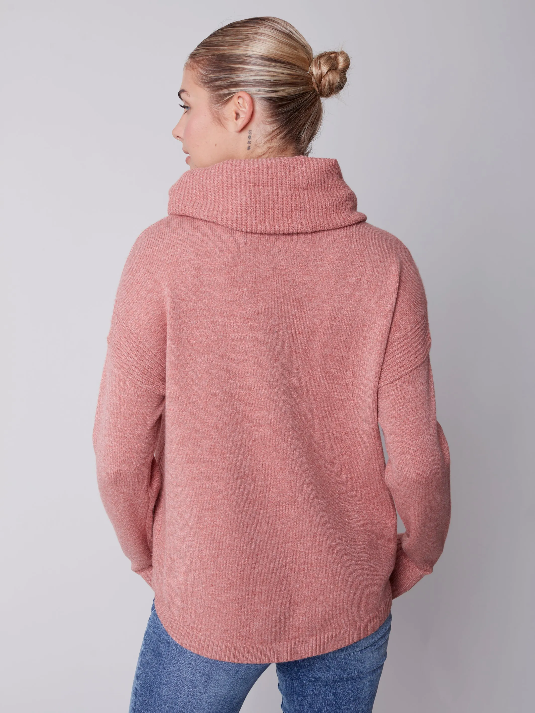 Charlie B Fall 2023-C2420R-464A- Sweater-Cinnamon