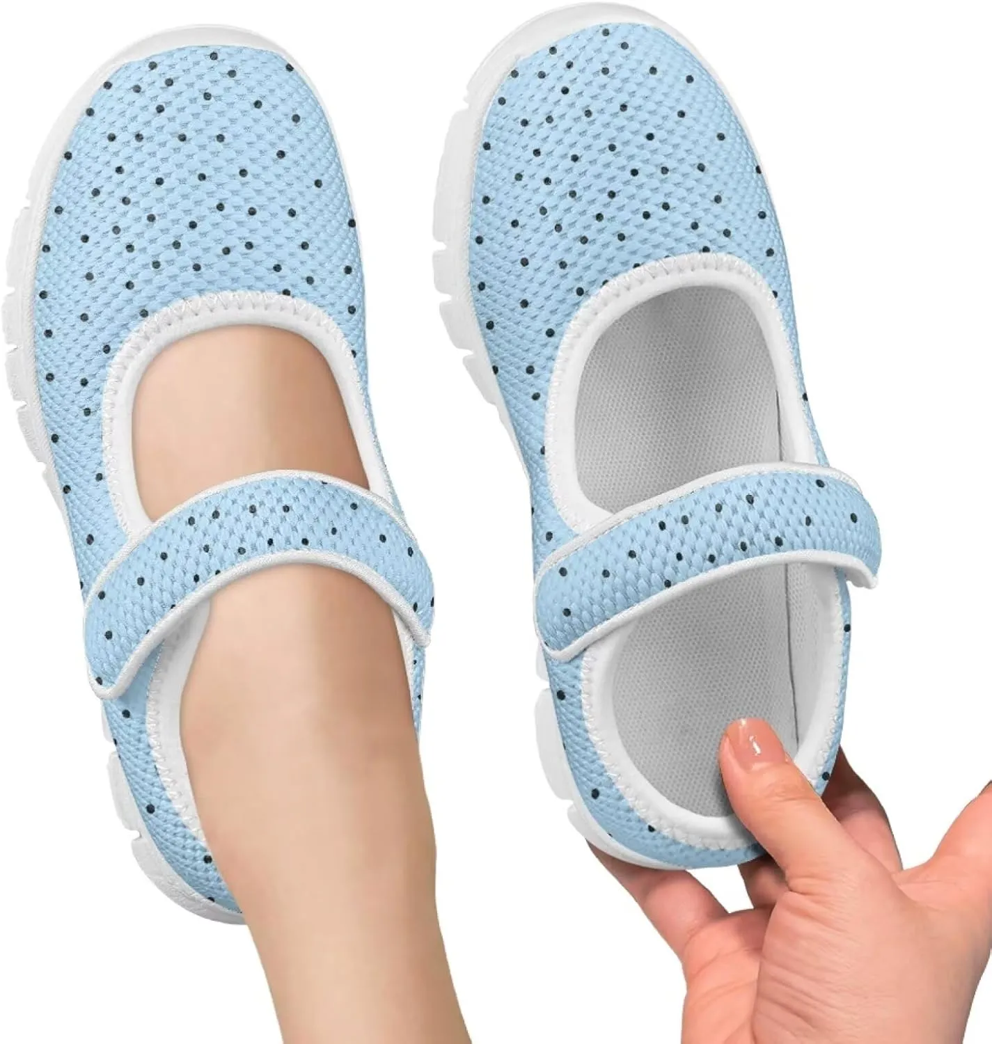 Coloranimal Mary Jane Shoes Girls' Flats Princess Shoes for Girls Dance Shoes Magic Sticker Shallow Mouth Girls Dress Shoes for Kids