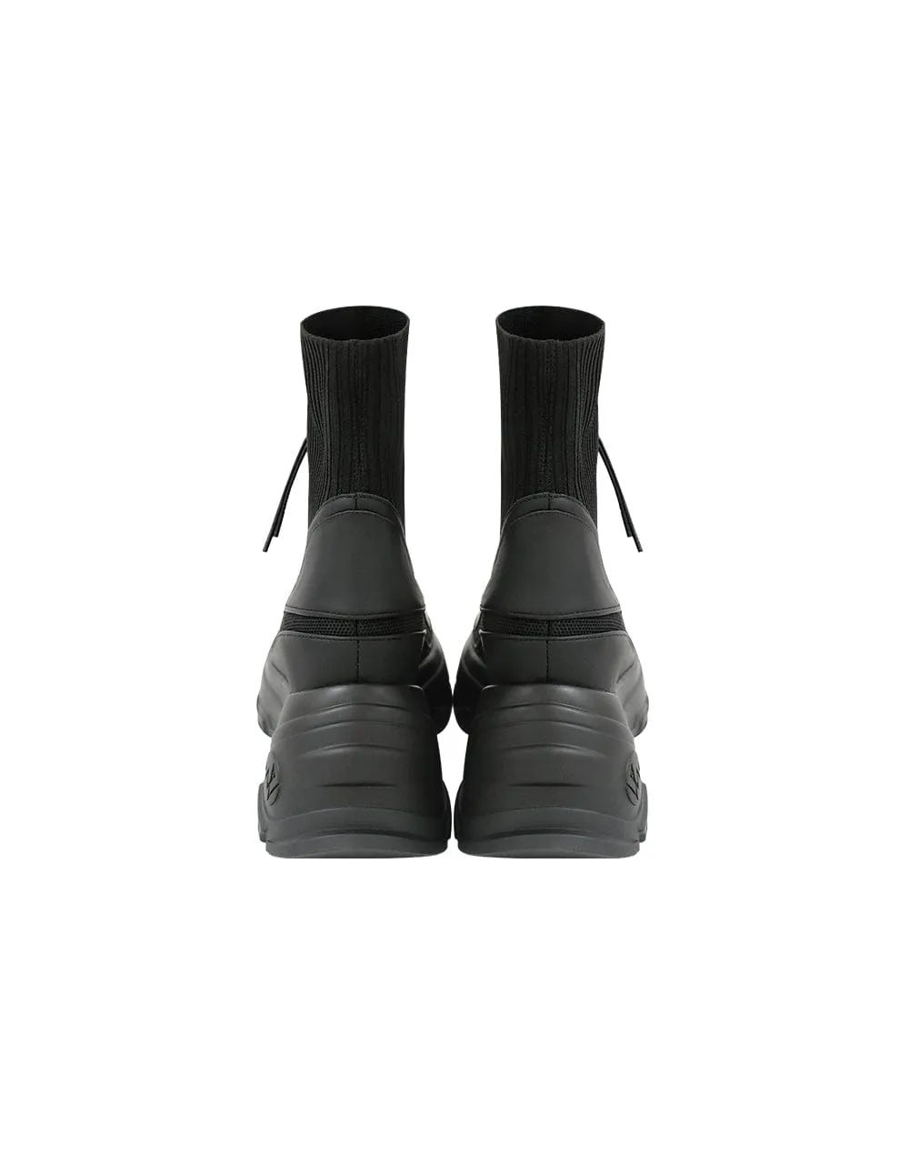 Colour-Block Knitted Casual Women Boots