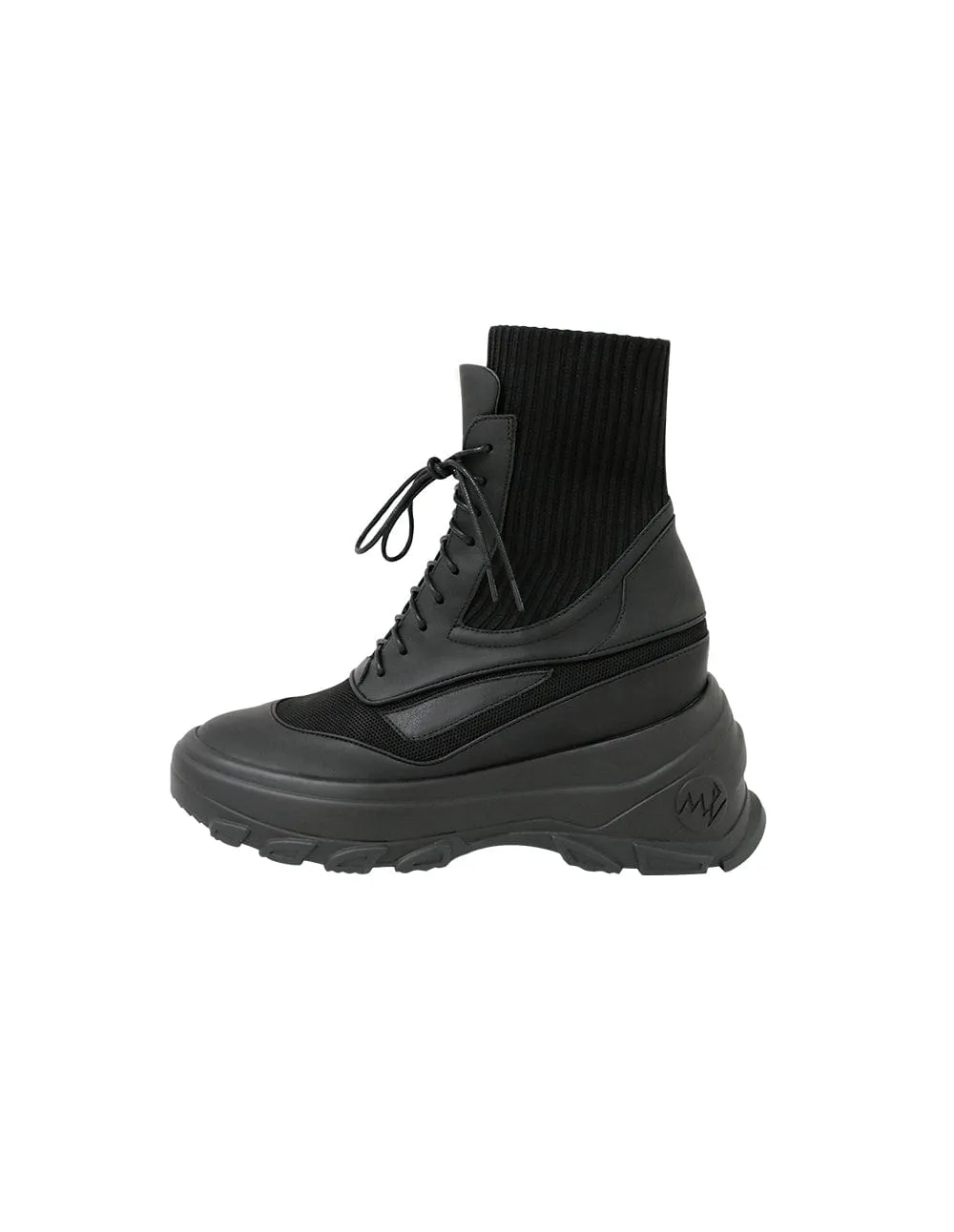 Colour-Block Knitted Casual Women Boots