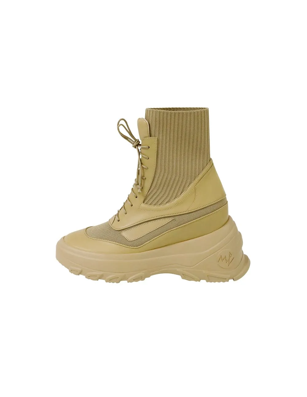 Colour-Block Knitted Casual Women Boots