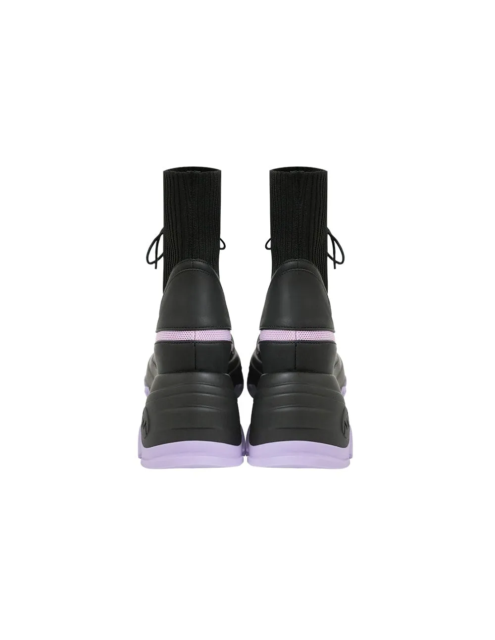 Colour-Block Knitted Casual Women Boots
