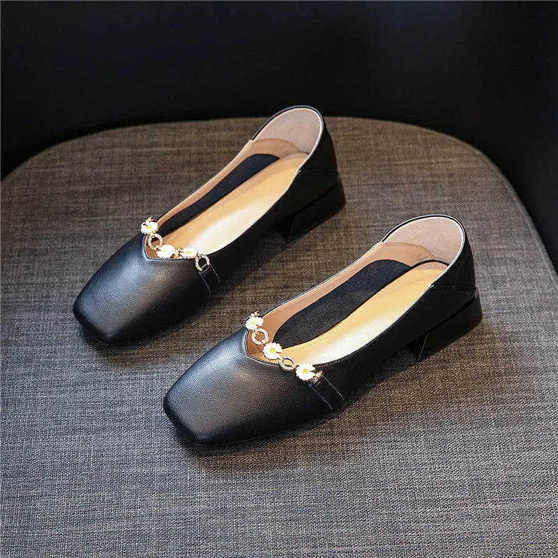 Comfortable Leather Flats Shoes