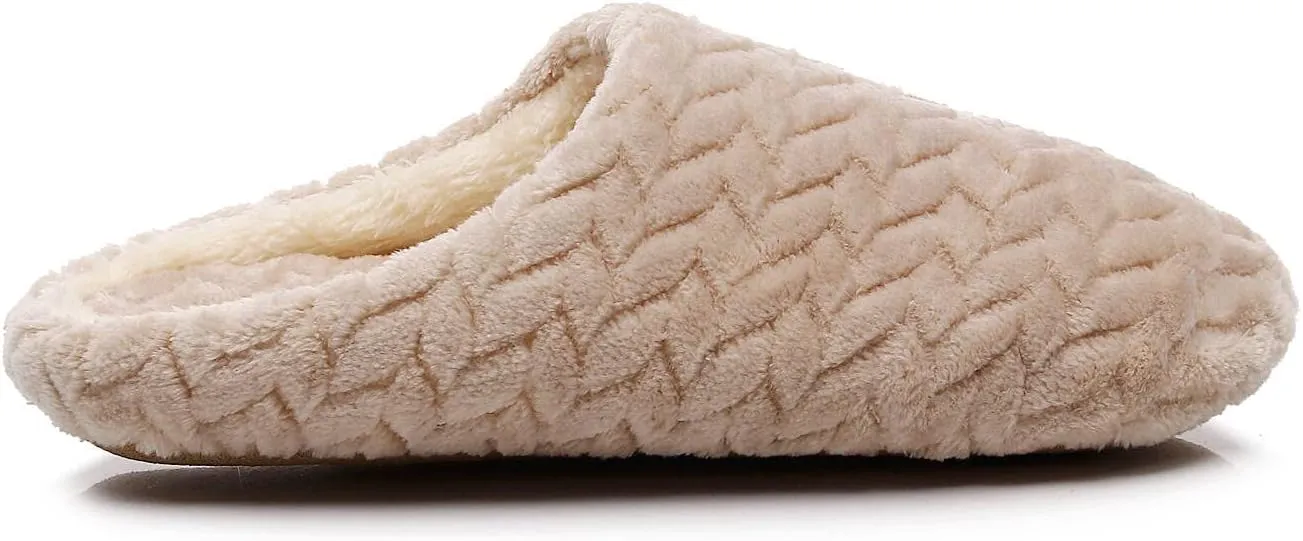 Crazy Lady Women's Fuzzy House super light Slippers Fluffy Furry Fur Slippers Scuff Outdoor Indoor Warm Cozy Plush Bedroom Shoes Soft Flat Comfy Anti-Slip5.5-6.5