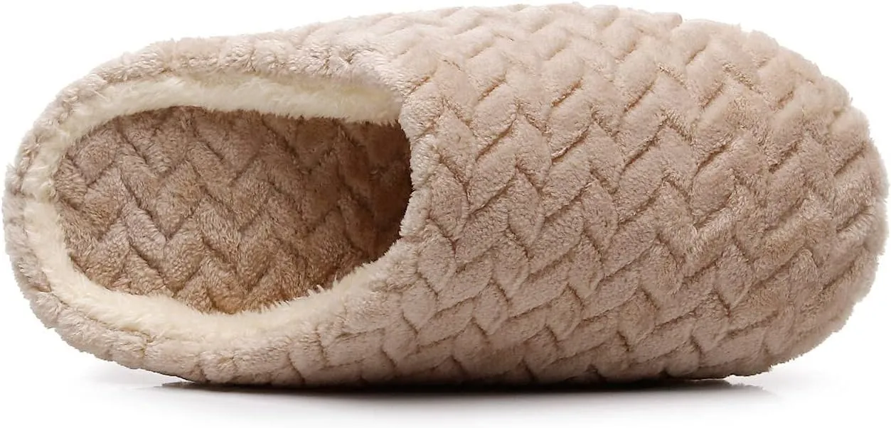 Crazy Lady Women's Fuzzy House super light Slippers Fluffy Furry Fur Slippers Scuff Outdoor Indoor Warm Cozy Plush Bedroom Shoes Soft Flat Comfy Anti-Slip5.5-6.5