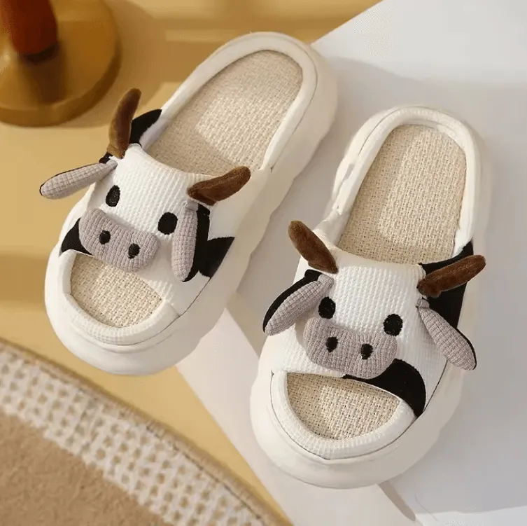 Crisscross Band Plush House Slippers for Women – Cozy Open Toe Indoor Footwear