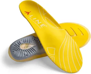 Cushion Memory Foam Insole - Shock Absorbent, Heel and Foot Support Shoe Inserts - Yellow - Men 12.5-13.5/Women 13.5-14.5/EU 46.5-48