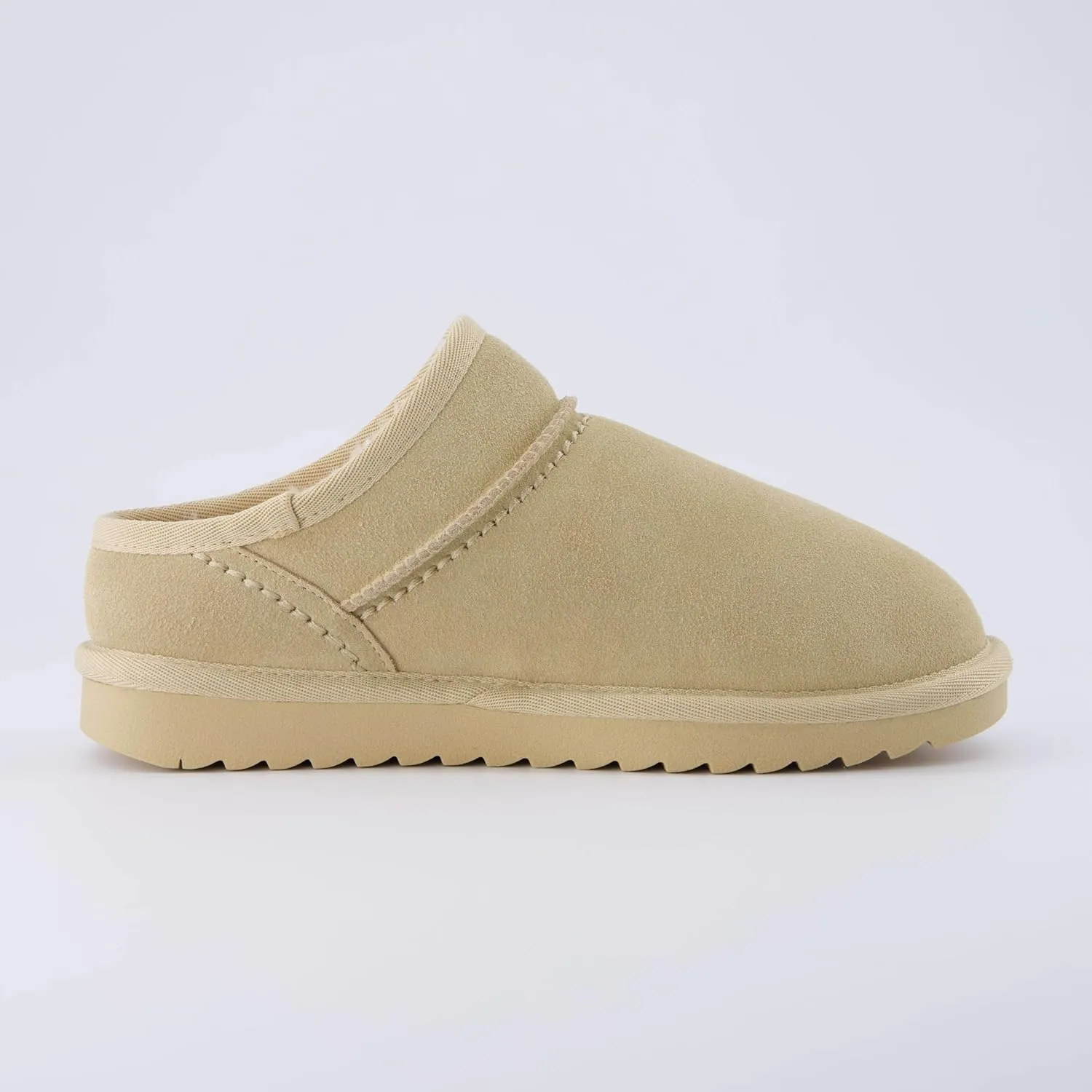 CUSHIONAIRE Women's Hilo 2 Premium Suede Slip-On House Slippers  Clog Slippers for Women, Memory Foam, Faux Shearling, Wide Widths Available