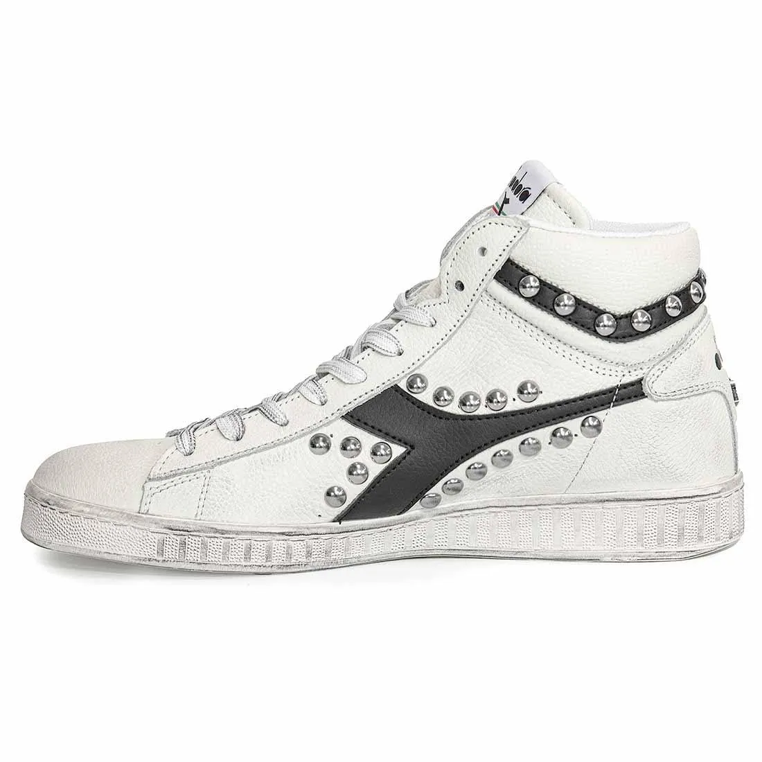 Diadora Game L High con Borchie (Borchiate) - Nere