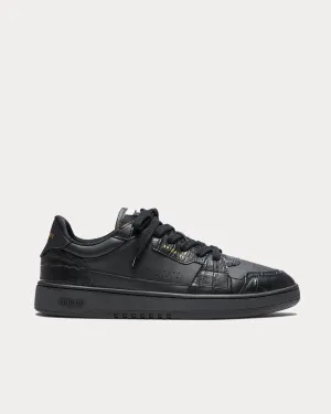 Dice Lo Croc Black / Black Low Top Sneakers