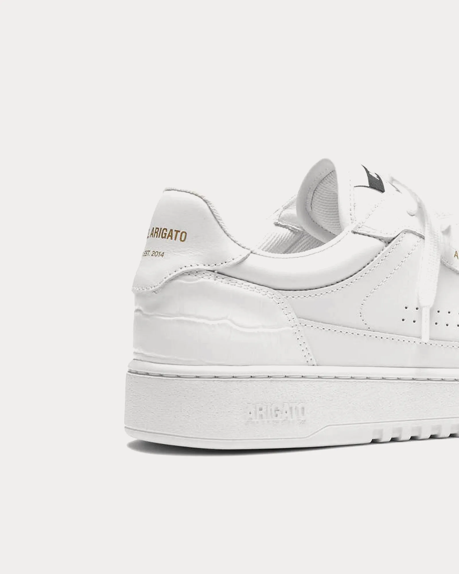 Dice Lo Croc White / White Low Top Sneakers
