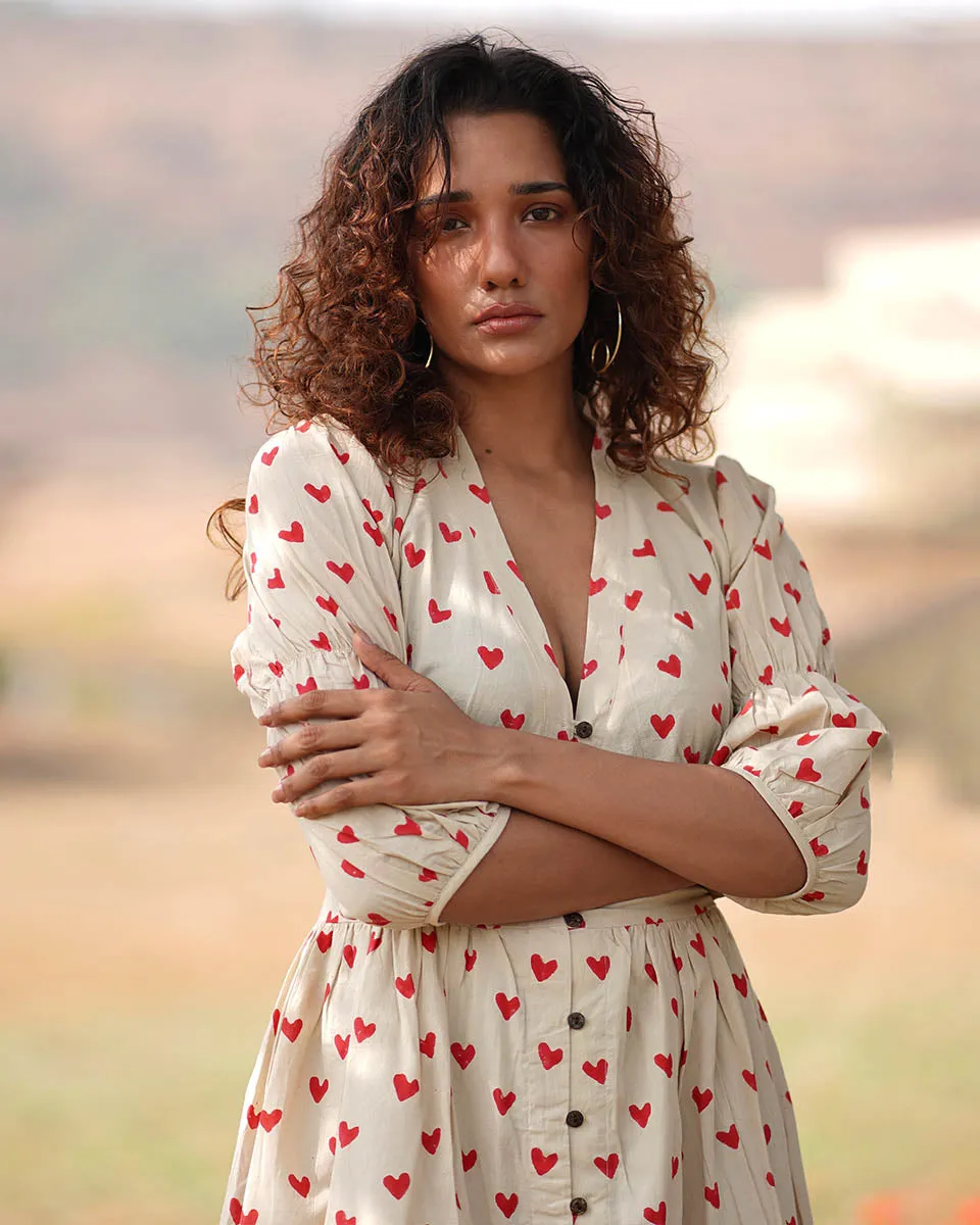 Dil Dariya Handblock Printed Cotton Dress