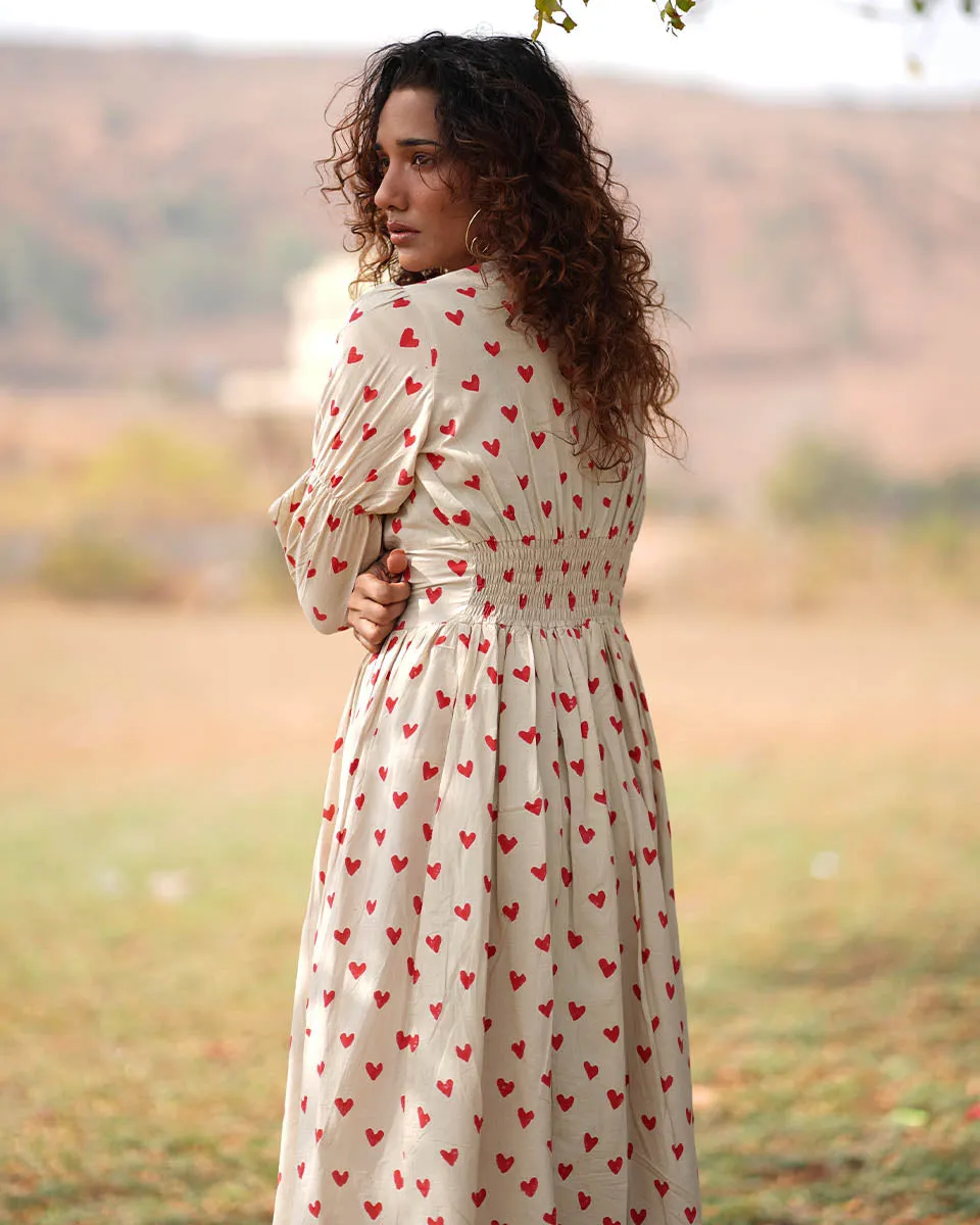 Dil Dariya Handblock Printed Cotton Dress