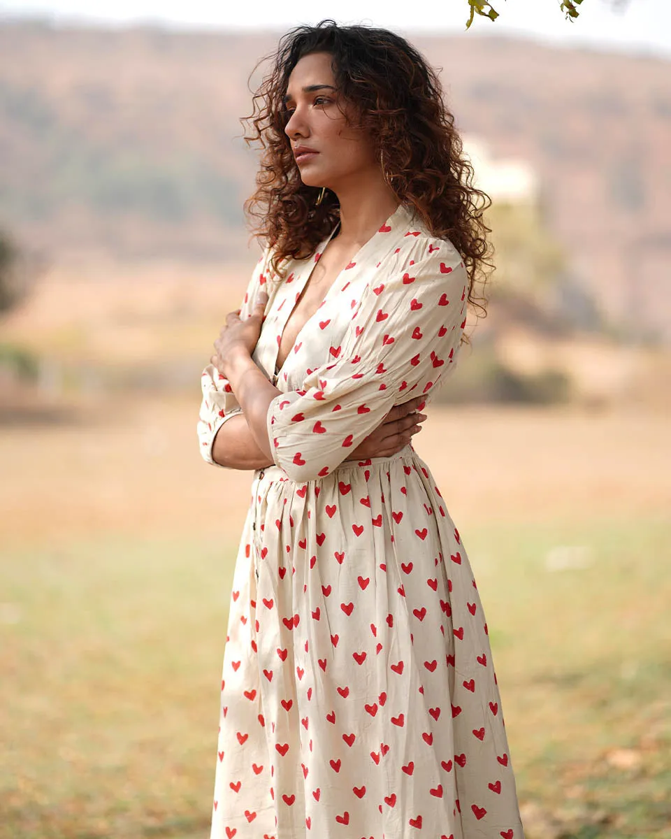Dil Dariya Handblock Printed Cotton Dress