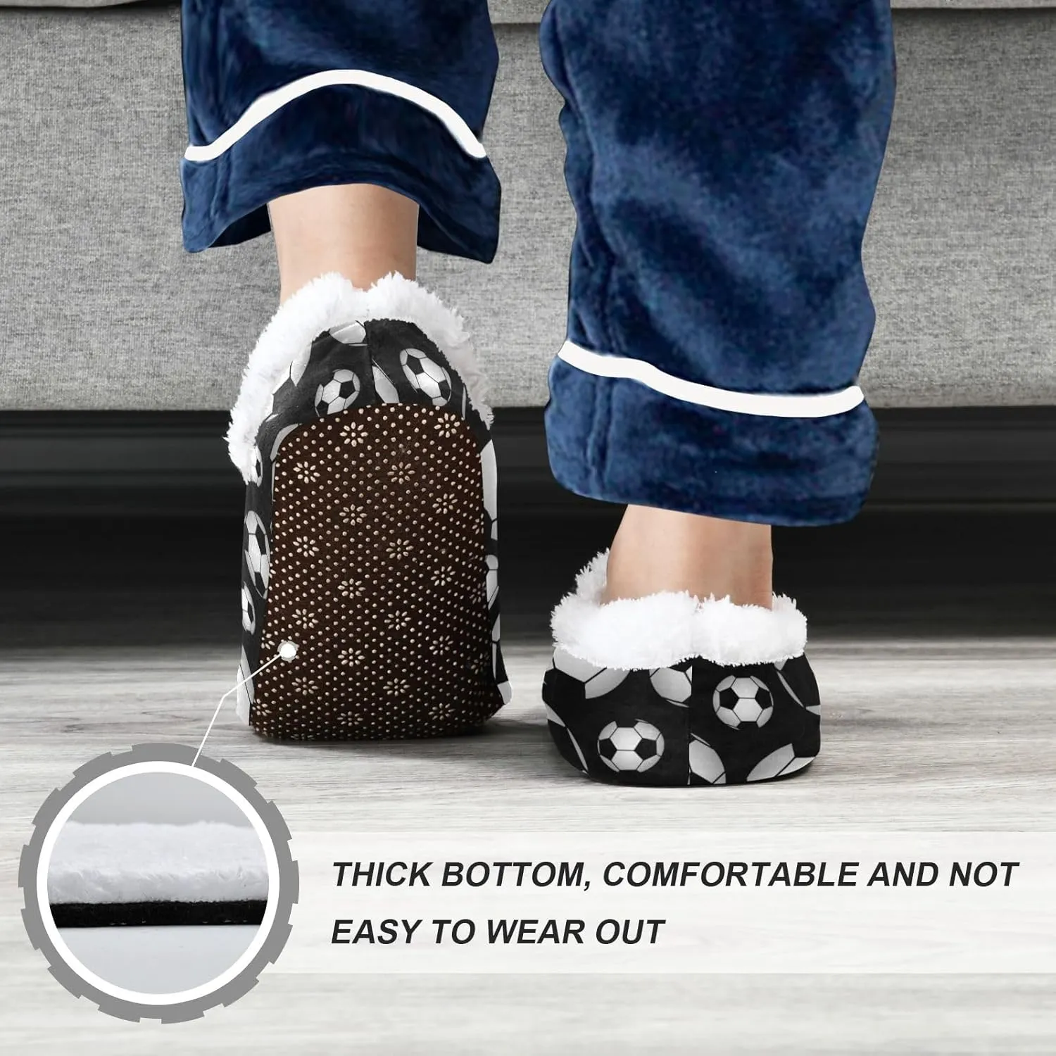 Dussdil Kids Winter Slippers for Boys Girls Indoor House Slipper Spa Travel Slipper Warm Soft Memory Foam Slipper Non Slip for Home Bedroom Shoes