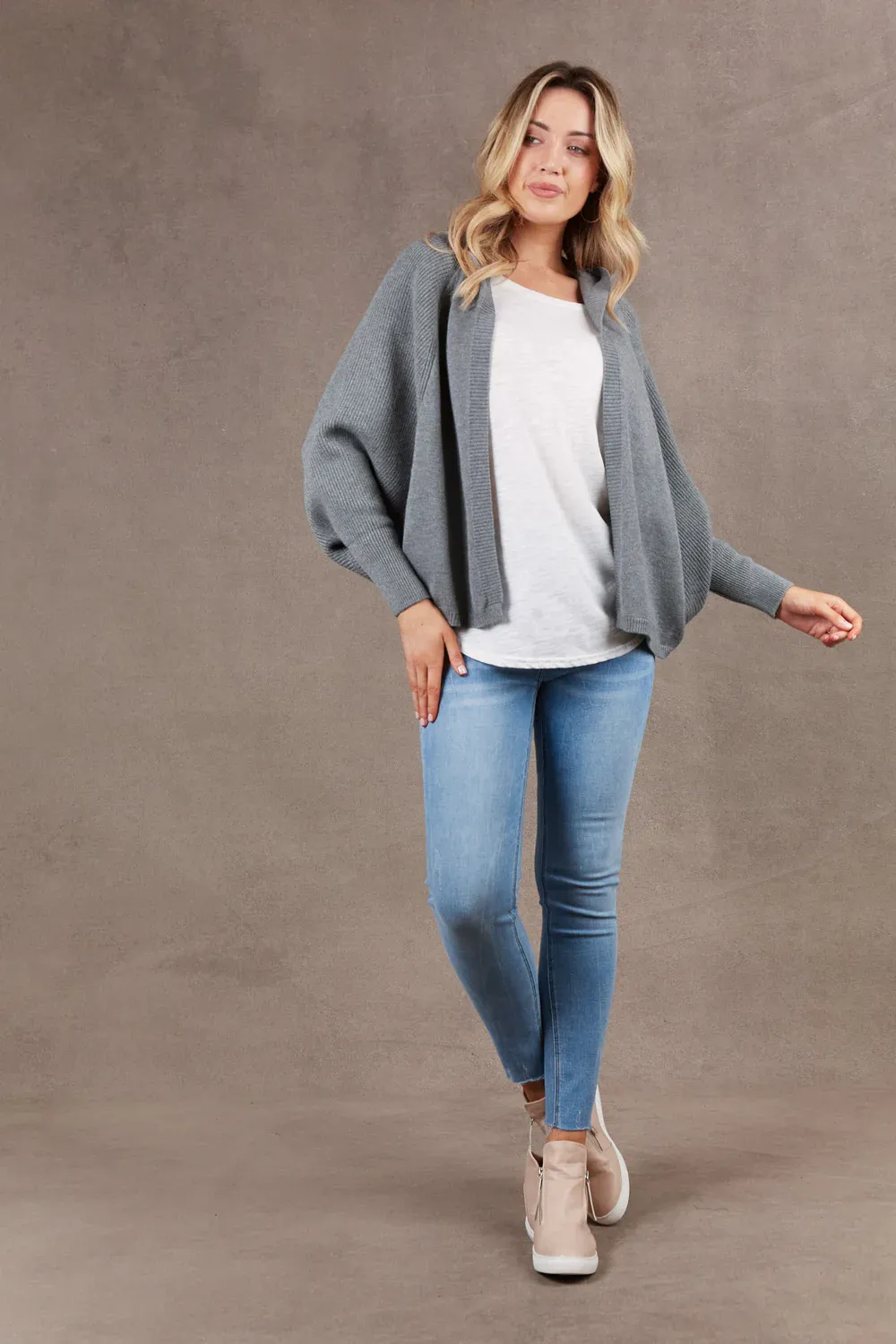 Eb & Ive - Nawi Cardigan - Smoke
