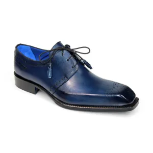 Emilio Franco Lando Men's Shoes Navy Calf-Skin Leather (EF1256)