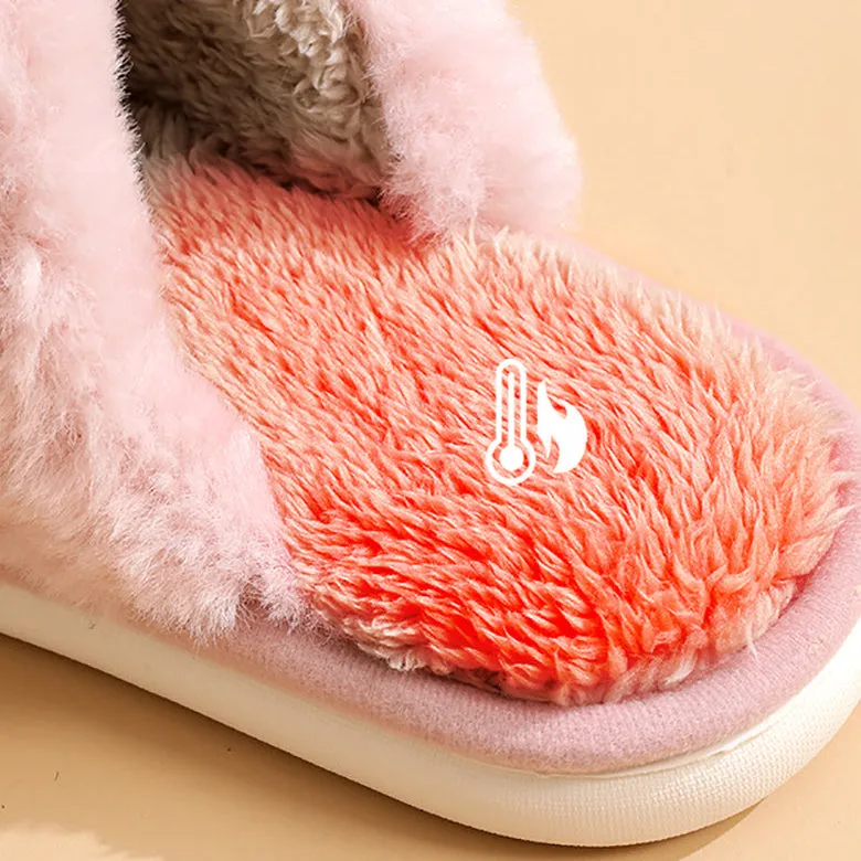 FaSoLa Korean Style Cotton Slippers Smoke Pink Women's Size 36-37