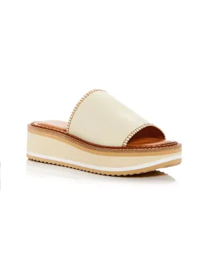Fast Leather Sandals in Straw Nappa