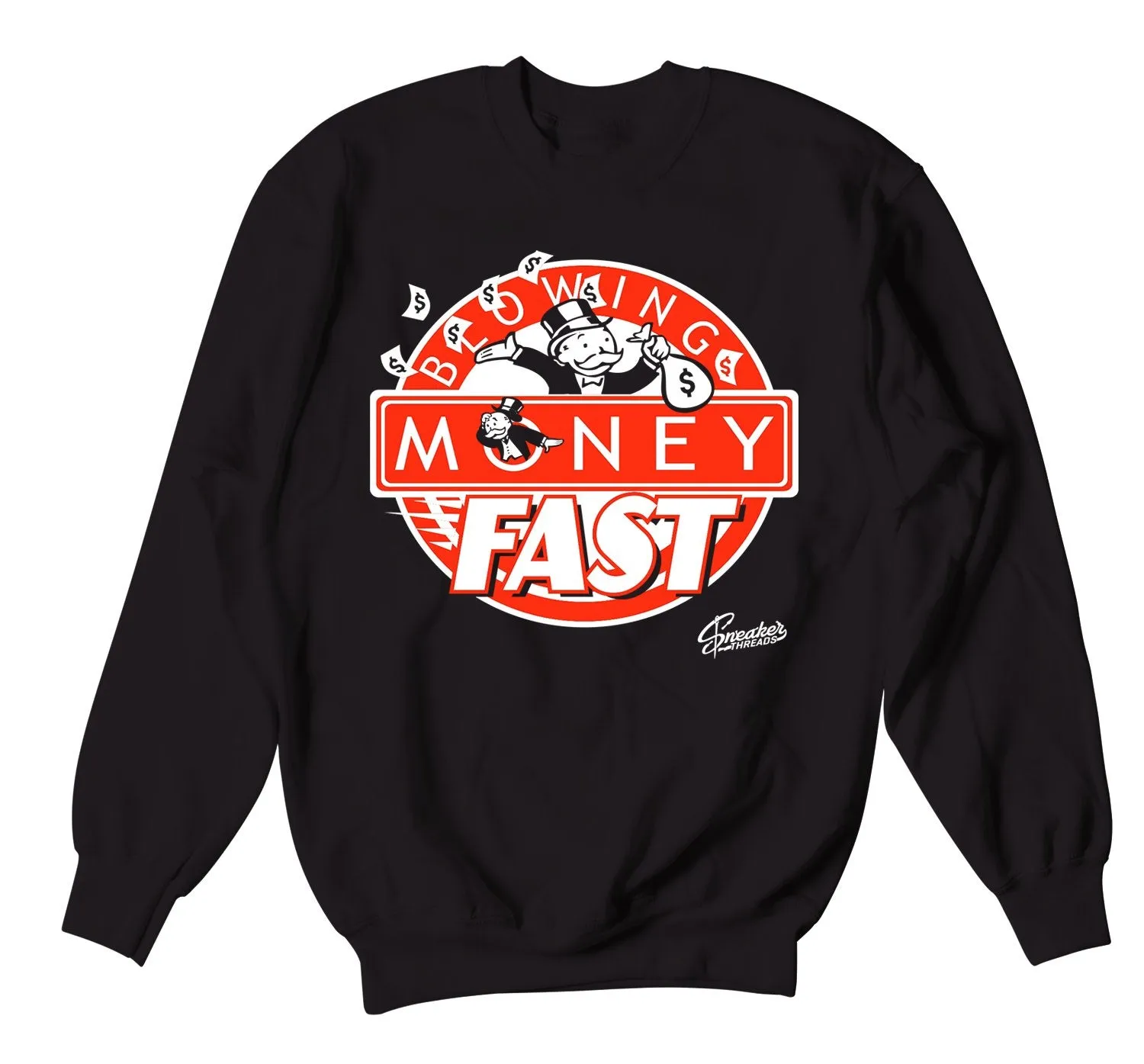 Foamposite Lava Blowing Money Fast Sweater
