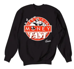 Foamposite Lava Blowing Money Fast Sweater