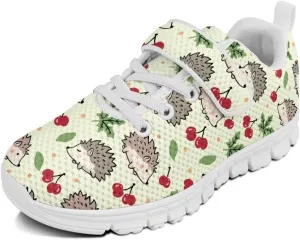 Forchrinse Corgi Print Girls Shoes Non Slip Tennis Running Shoes for Kids Toddler Fashion Sneakers Lightweight Sport Strap Athletic Sneakers for Little Kids Blue Size 11-2.5