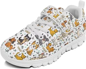 Forchrinse Frog Mushroom Tennis Shoes for Kids Boys Causal Comfort Running Walking Sneakers Mesh Sport Strap Athletic Shoes Lightweight for Toddlers
