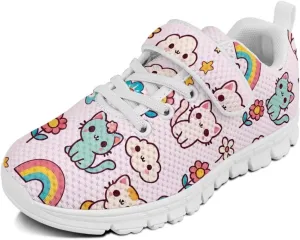 Forchrinse Tie Dye Sea Turtle Print Kids Hook&Loop Sneakers Boys Girls 3D Animal Print Tennis Running Sneakers Lightweight Fashion Sneakers for Toddlers