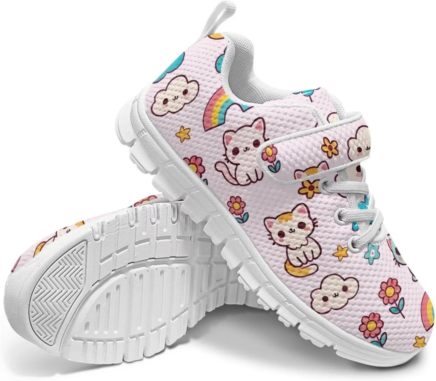 Forchrinse Tie Dye Sea Turtle Print Kids Hook&Loop Sneakers Boys Girls 3D Animal Print Tennis Running Sneakers Lightweight Fashion Sneakers for Toddlers