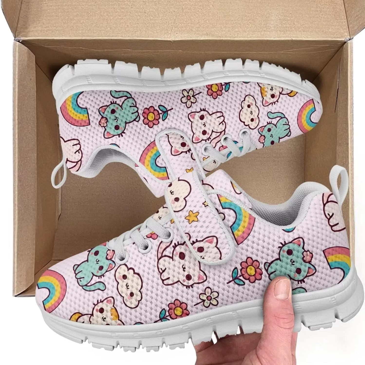 Forchrinse Tie Dye Sea Turtle Print Kids Hook&Loop Sneakers Boys Girls 3D Animal Print Tennis Running Sneakers Lightweight Fashion Sneakers for Toddlers