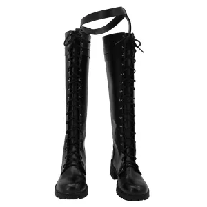 Genshin Impact Lyney Cosplay Black Boots Halloween Costumes