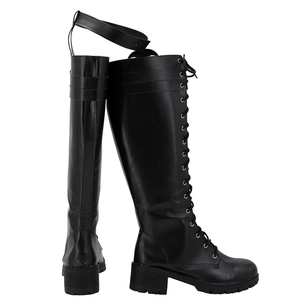 Genshin Impact Lyney Cosplay Black Boots Halloween Costumes