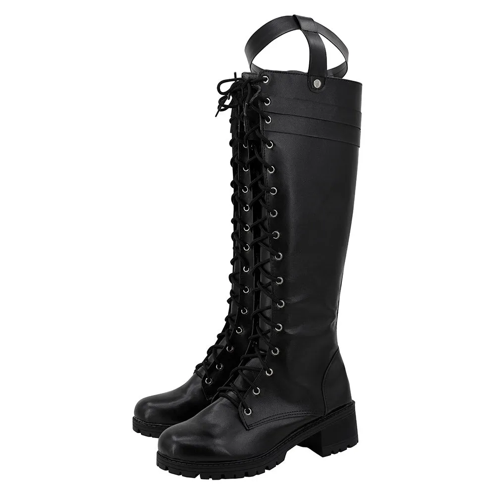Genshin Impact Lyney Cosplay Black Boots Halloween Costumes