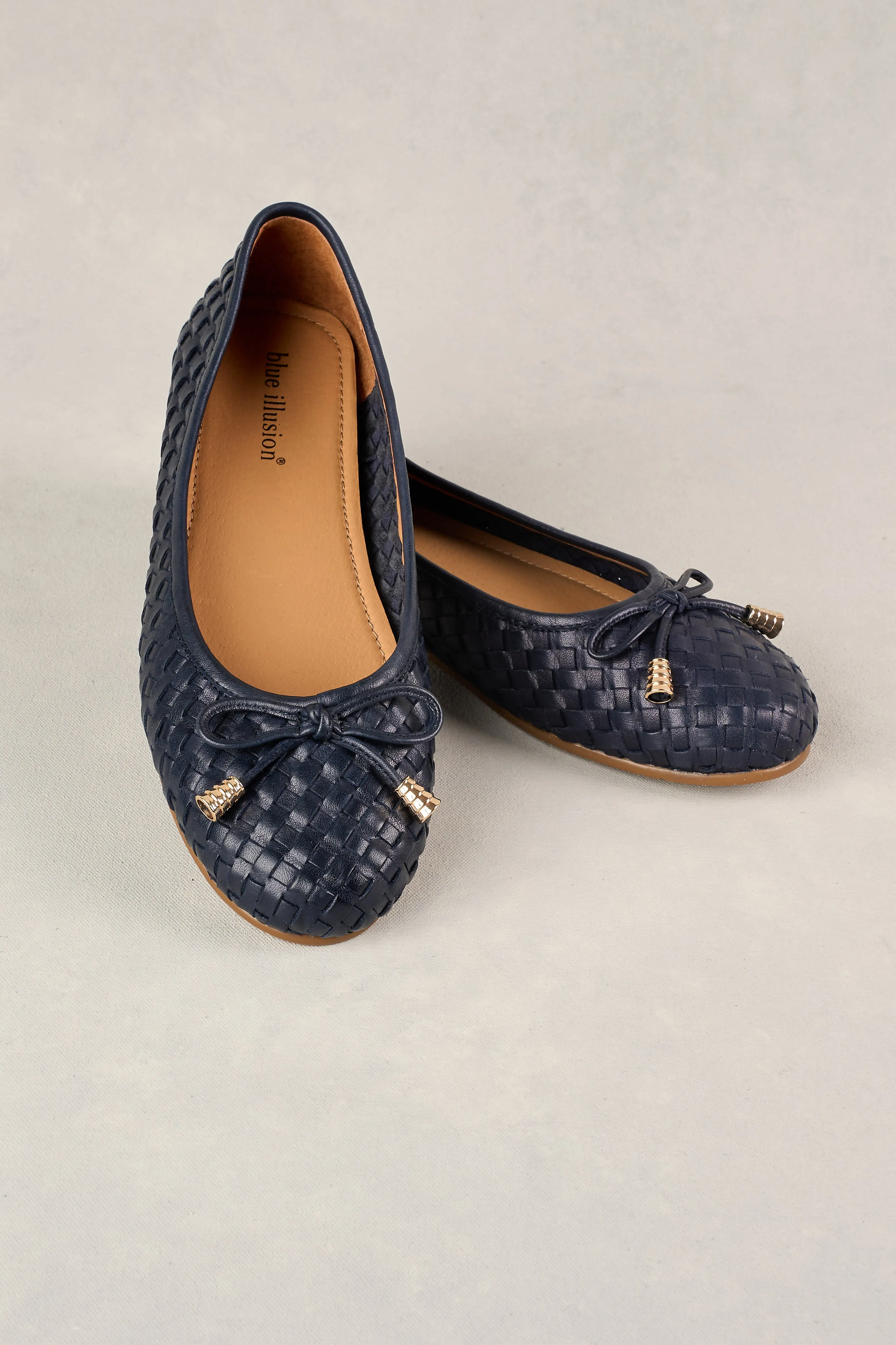 Gia Woven Ballet Flat - Ink