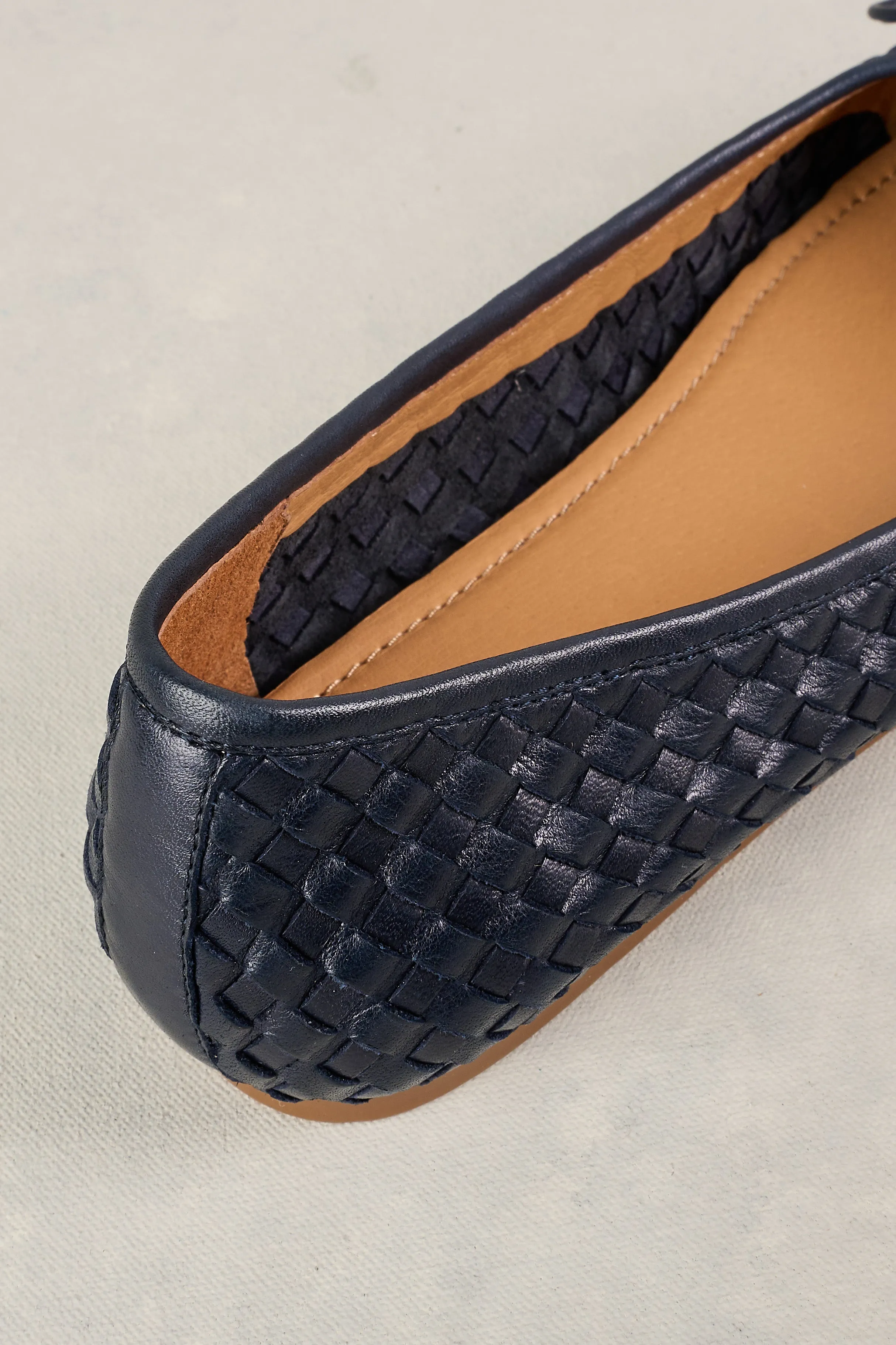 Gia Woven Ballet Flat - Ink