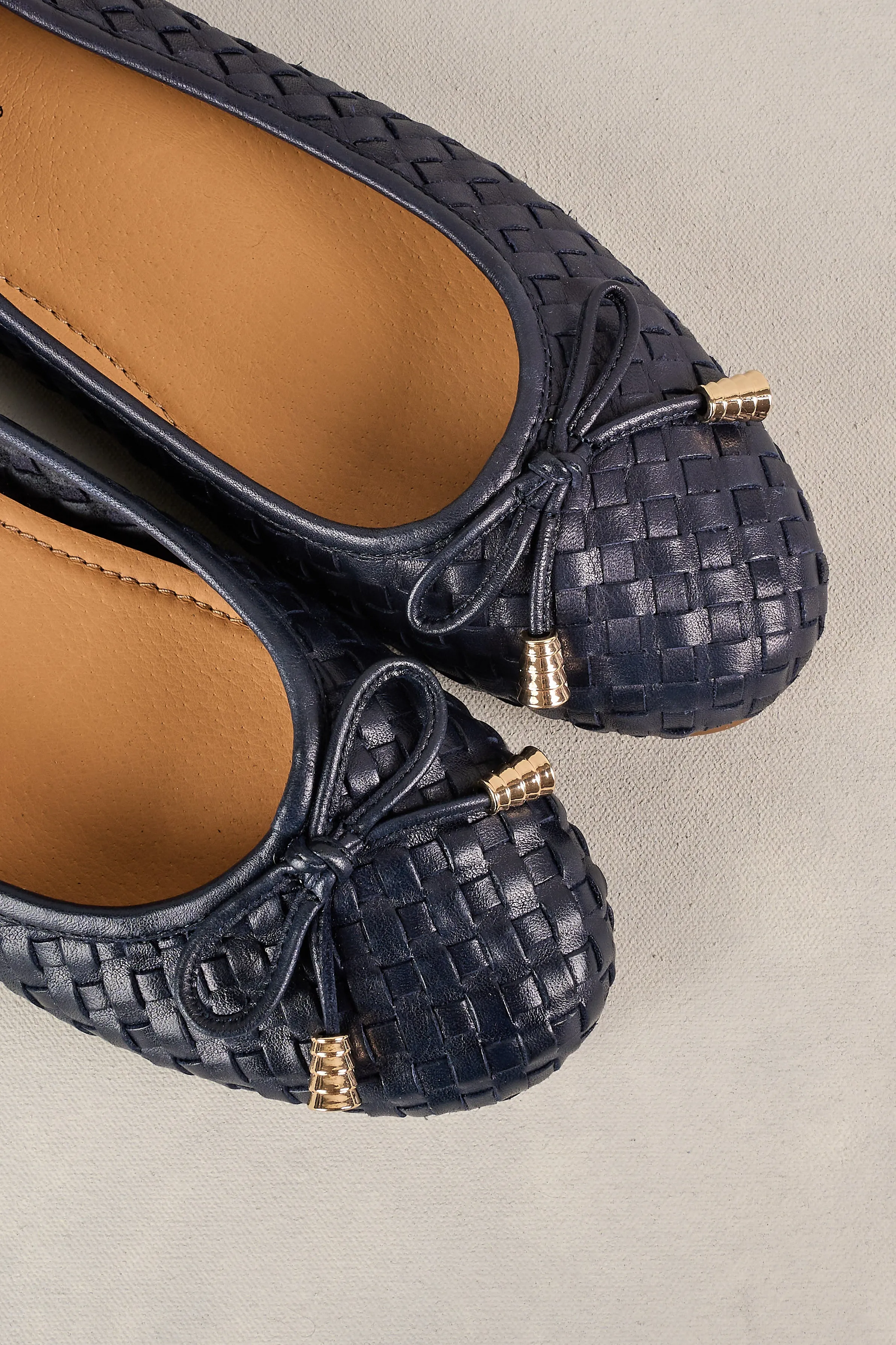 Gia Woven Ballet Flat - Ink