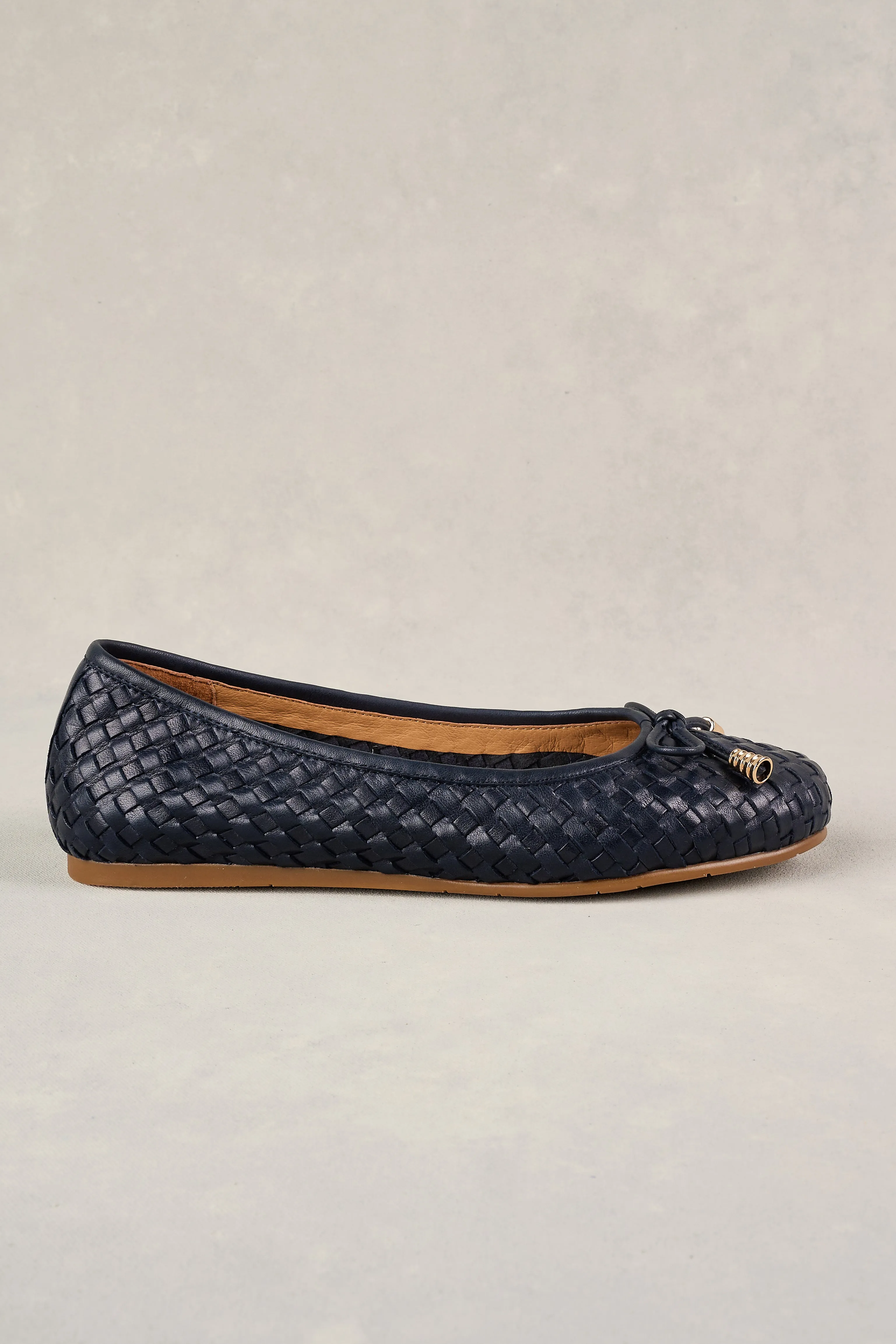 Gia Woven Ballet Flat - Ink