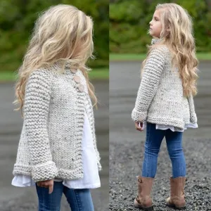 Girl's Cardigan Sweater Coat - GlamzLife