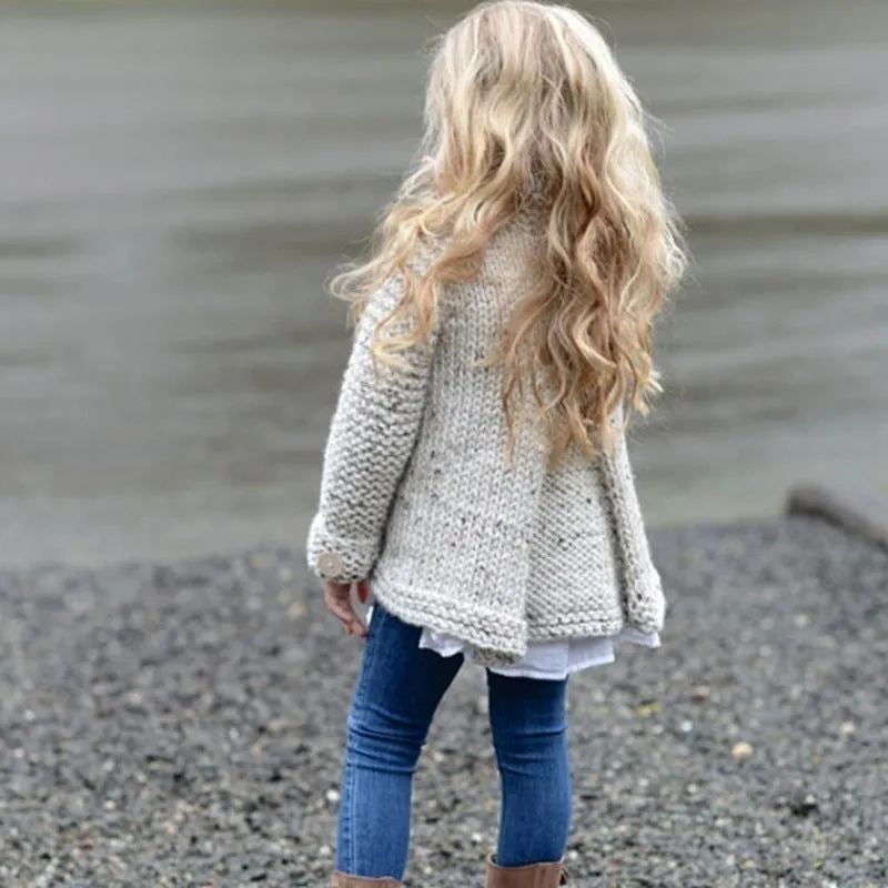 Girl's Cardigan Sweater Coat - GlamzLife