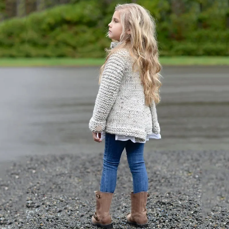 Girl's Cardigan Sweater Coat - GlamzLife