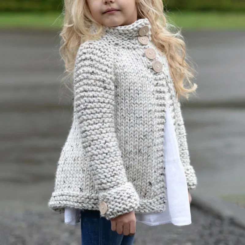 Girl's Cardigan Sweater Coat - GlamzLife